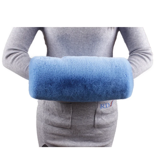 
Vintage Style Lady Blue Winter Girls Faux Fur Hand Warmer Muffs 