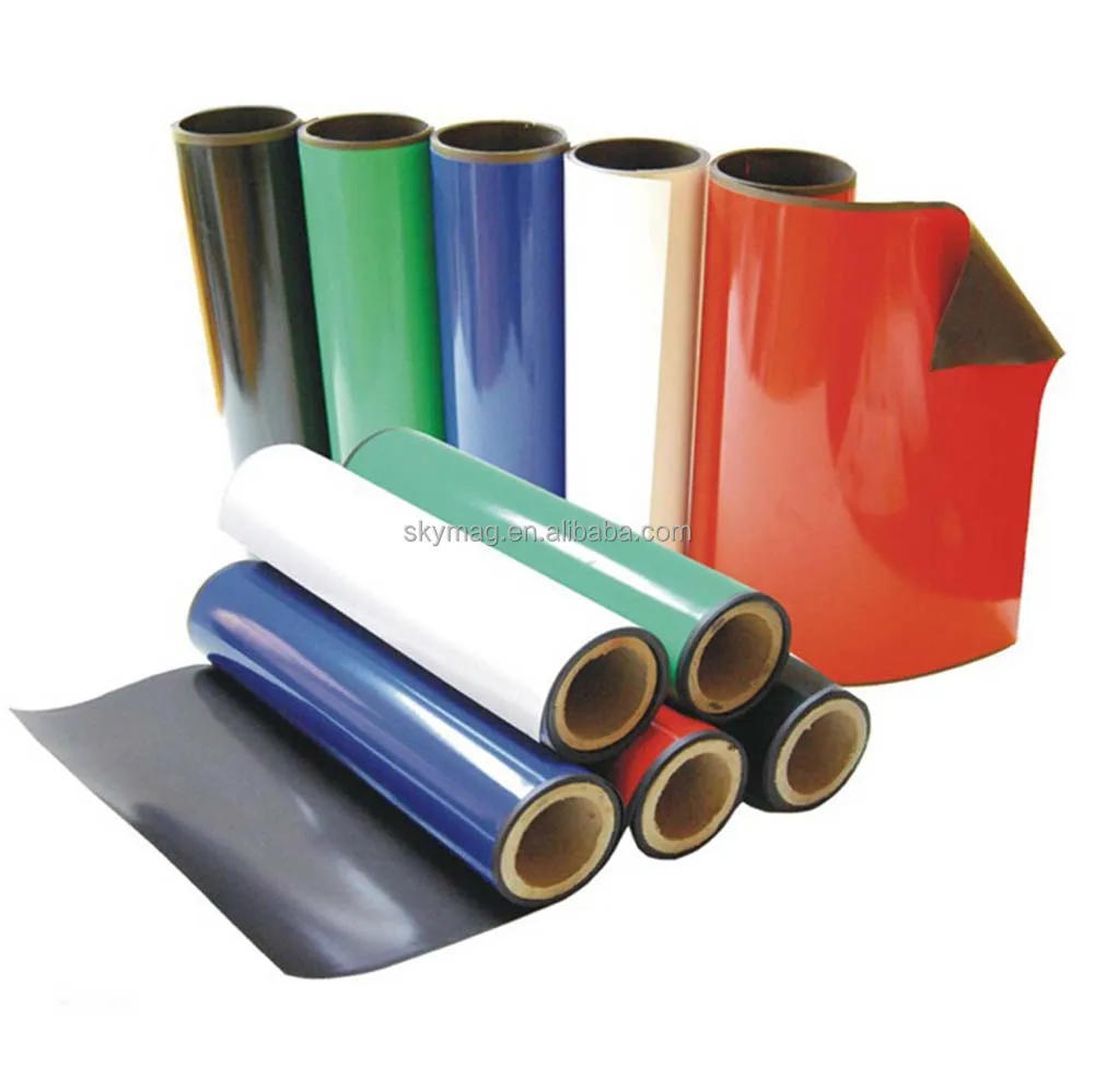 
Colorful Flexible Rubber Magnet Strip / Magnetic Sheet 