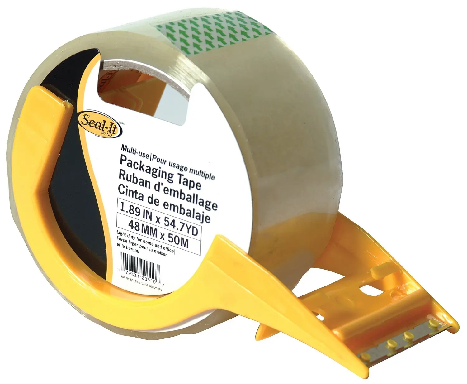 Seal-It 1.88 Inches x 54.7 Yards, Packing Tape, Multi-use, with Dispenser