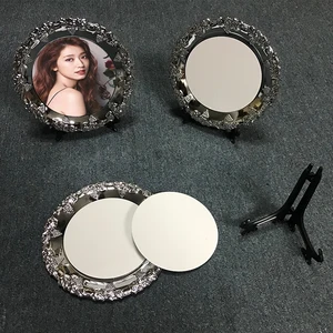 Image of blank Metal plaque Plate ,8 inch Sublimation blank Metal Plate with Aluminum Sheet Insert With Stand