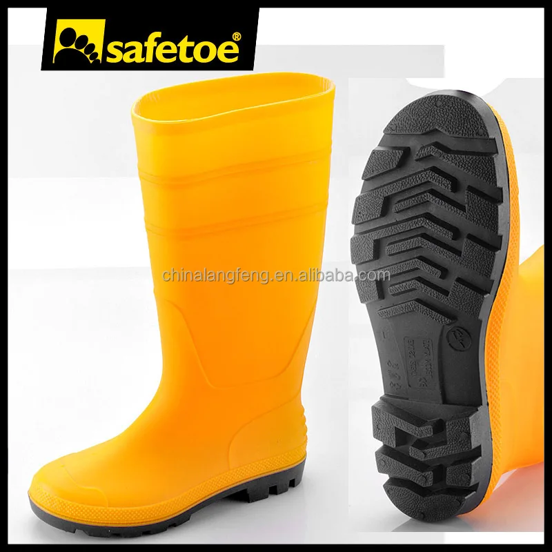 yellow ankle rain boots