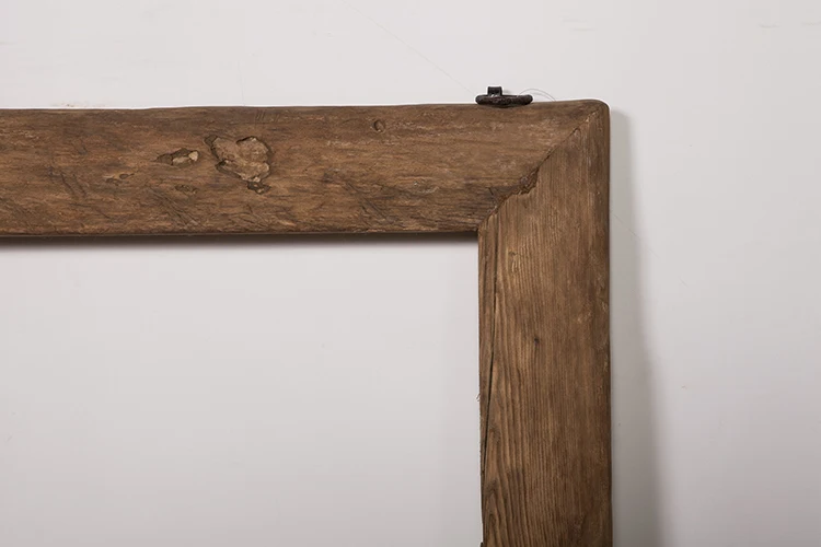 
simple vintage wooden frame glass dressing wall mirror 