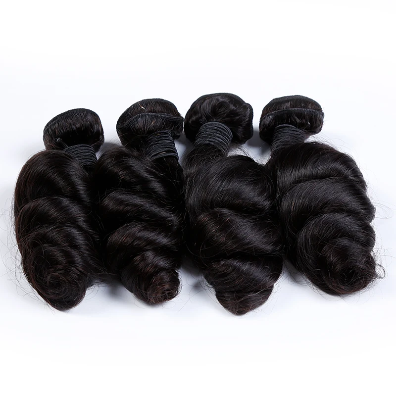 

Factory Wholesale Virgin Remy Human Hair Bundles With Loose Wave