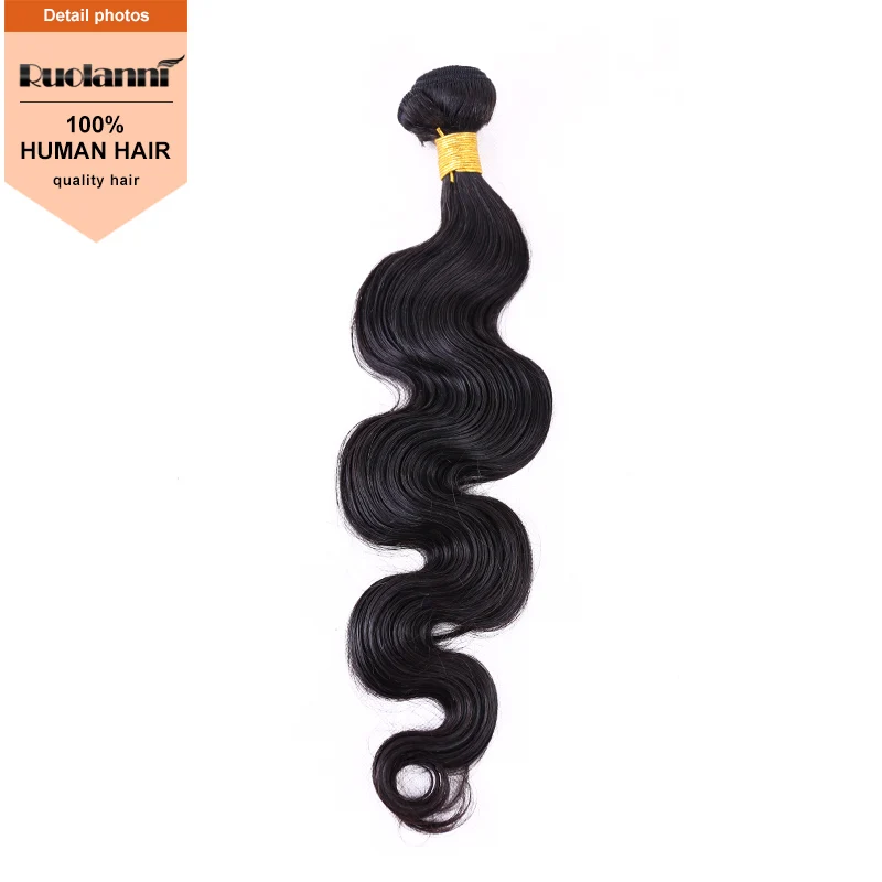 

100% Natural Human Hair Body Wave Remy Brazilian Virgin Hair, Natural color