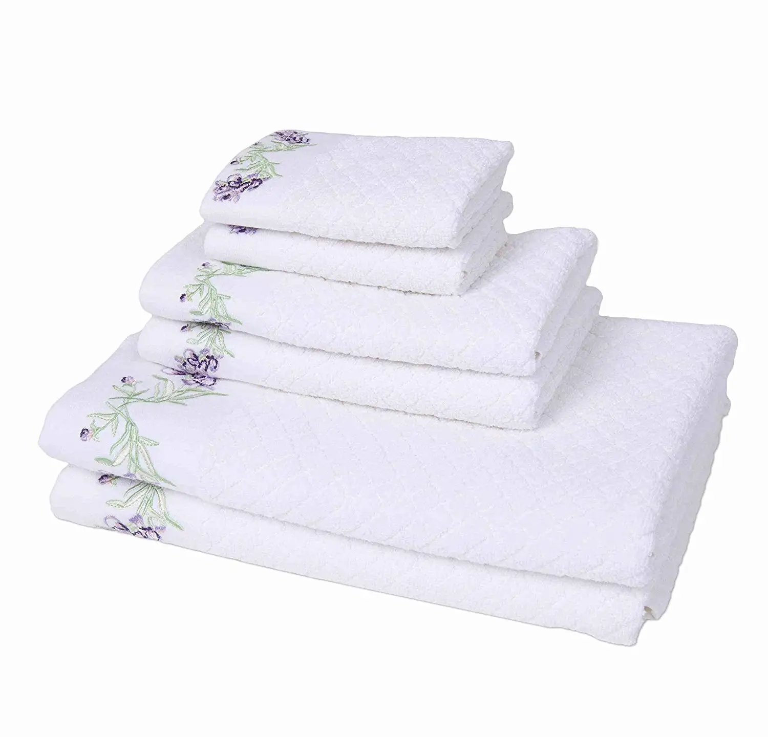 embroidered bath towels