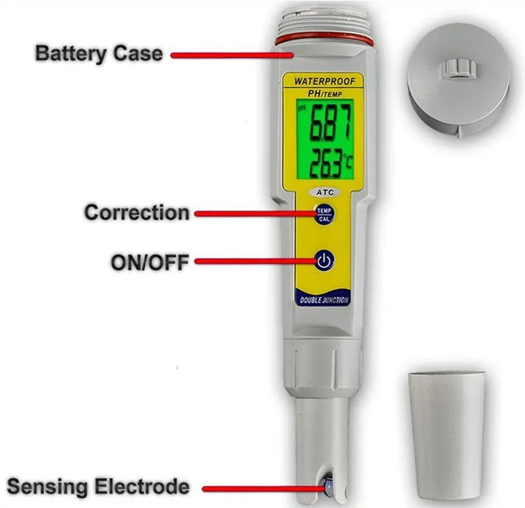 Ph And Temp Water Hardness Test Kit Pen Style Supply 2 In 1 Ph Meter