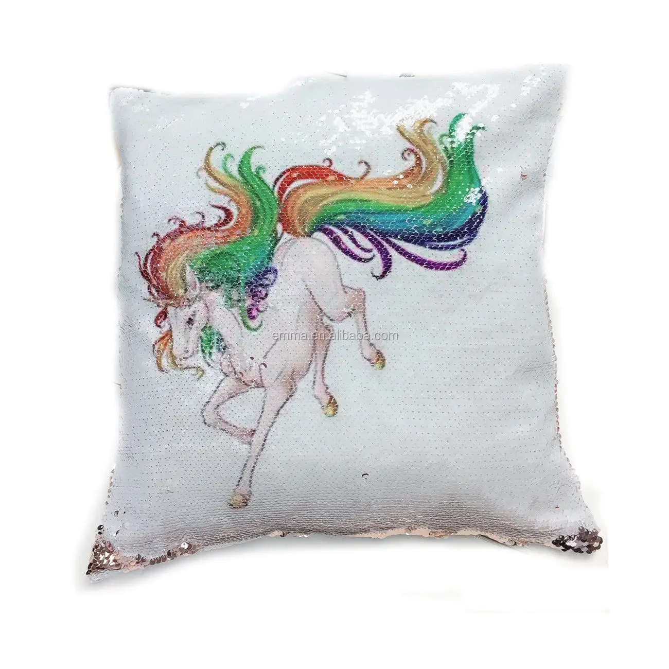 unicorn rainbow pillow