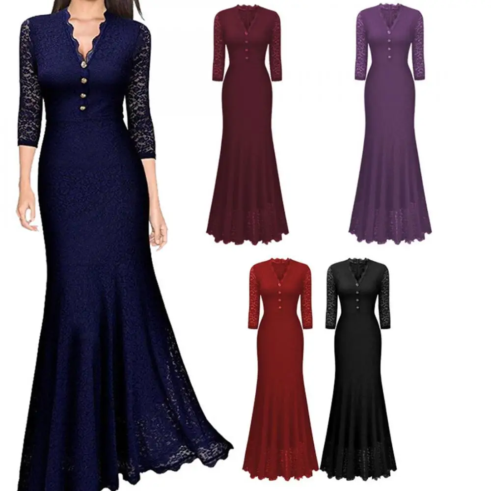 

High waist floor length long evening dress mermaid tail cocktail dresses party dresses longsleeve vestidos