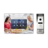 HD1080P Mirror Touch screen 7" LCD Wired Video Door Phone Intercom door bell phone camera Kit support 128 GB SD card