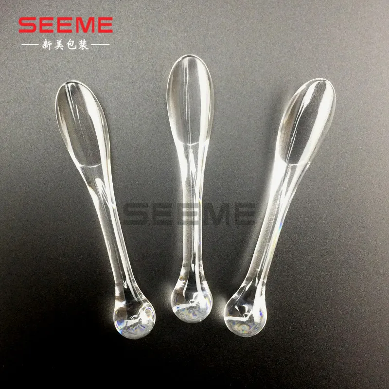

Acrylic material transparent spatulas in stock