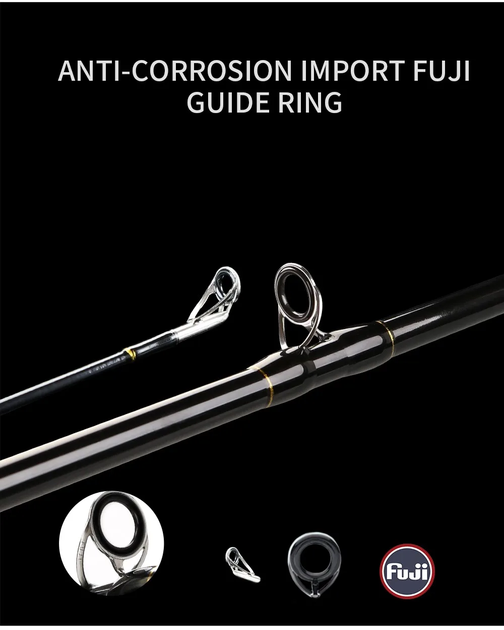 Cemreo H Action Baitcasting Carbon Fiber Fishing Rod And Reel Combo Set