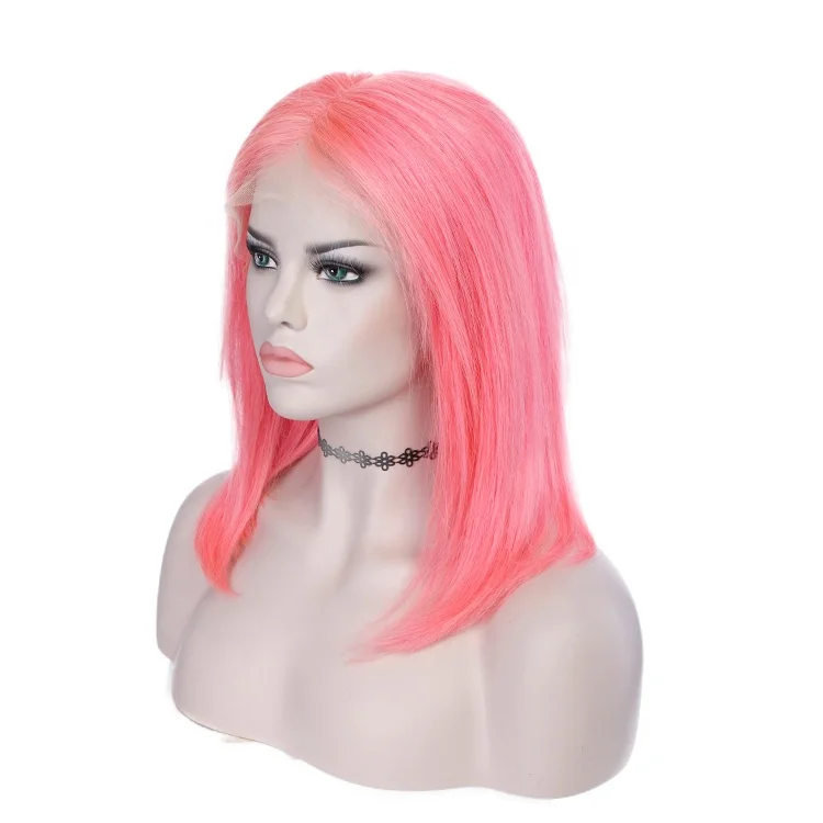 

Yvonne Natural Short Pink Lace Front Bob Wig