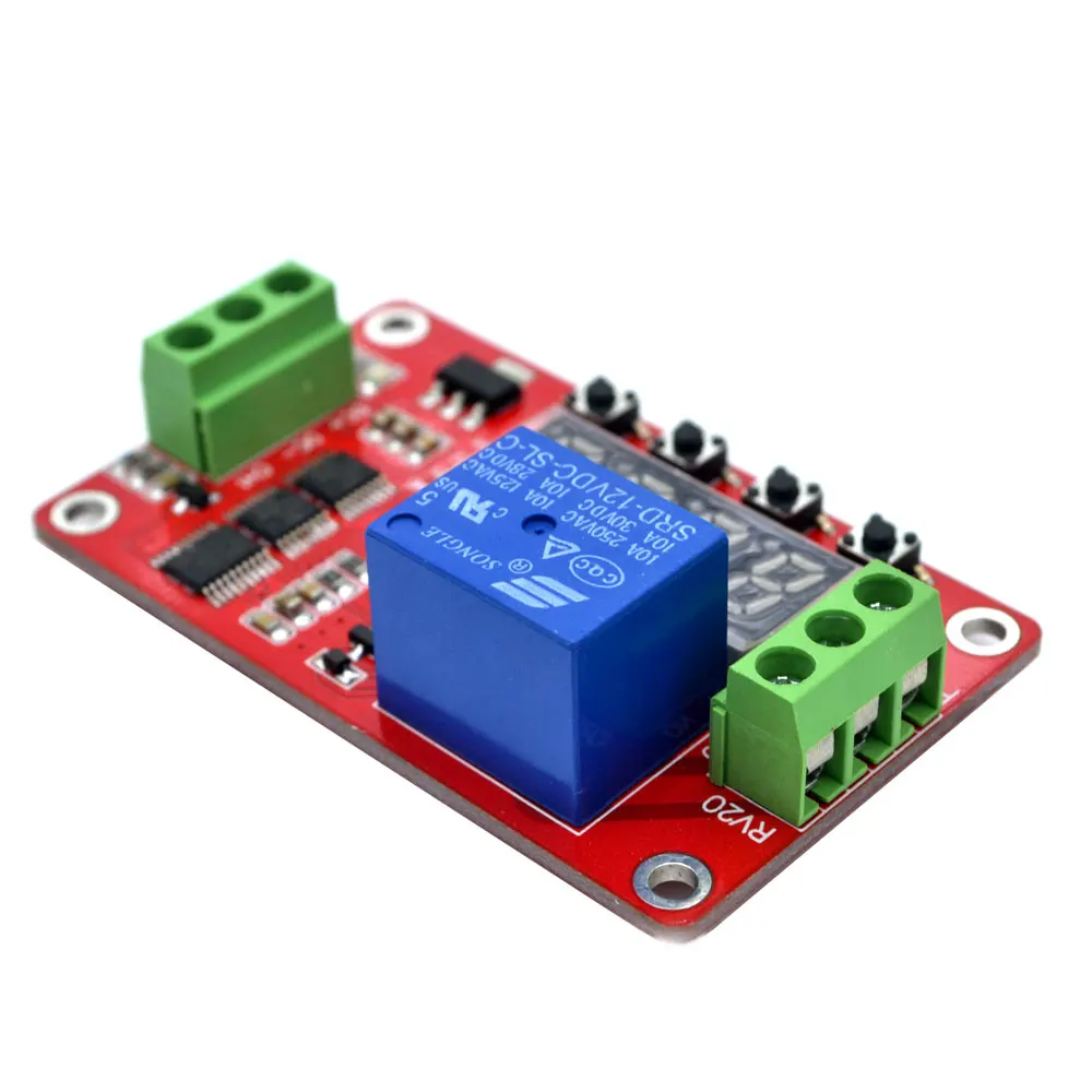 Frm01 12v 1 Channel Dc Multifunction Self-lock Relay Plc Cycle Delay ...
