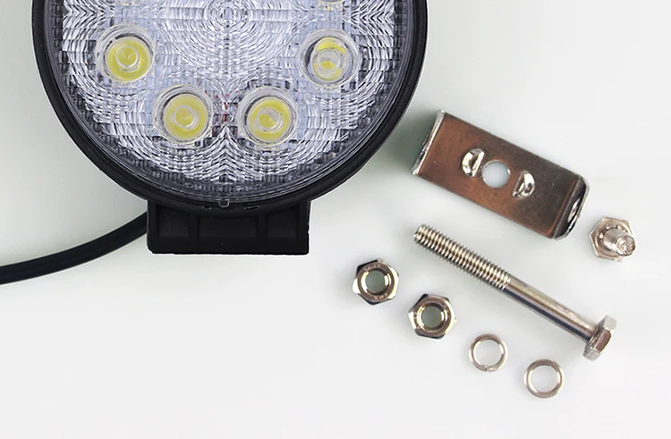 4.5'' 24 Watt LED Working Light - Round - 1900lm - Flood Spot - for Off-road ATV Jeeps 4x4 Fog Driving Truck SUV 4WD Light