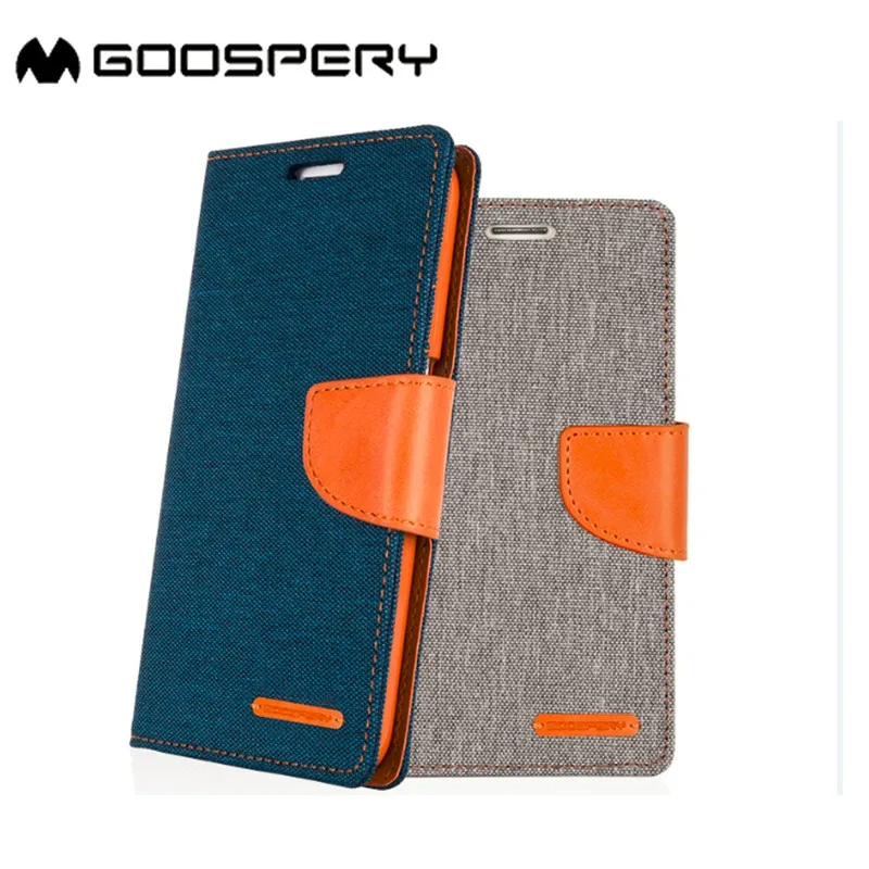 

Goospery Canvas flip cover leather phone case for iphone 7 wallet phone case