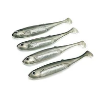 

5pcs 10cm paddle tail hollow belly soft lure fishing bait