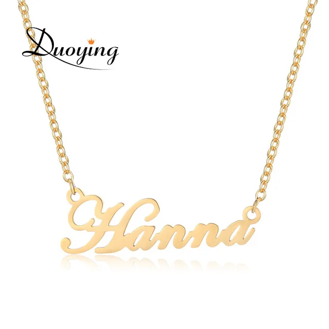 

Custom Necklace Personalized Choker Necklace For Women Copper Pendant Fascinating Name Necklace Supplier, Silver/gold/ rose gold plated