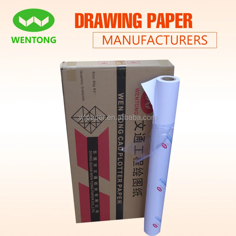 
80gsm 914mm engineering drawing paper 50m 100m 150m 