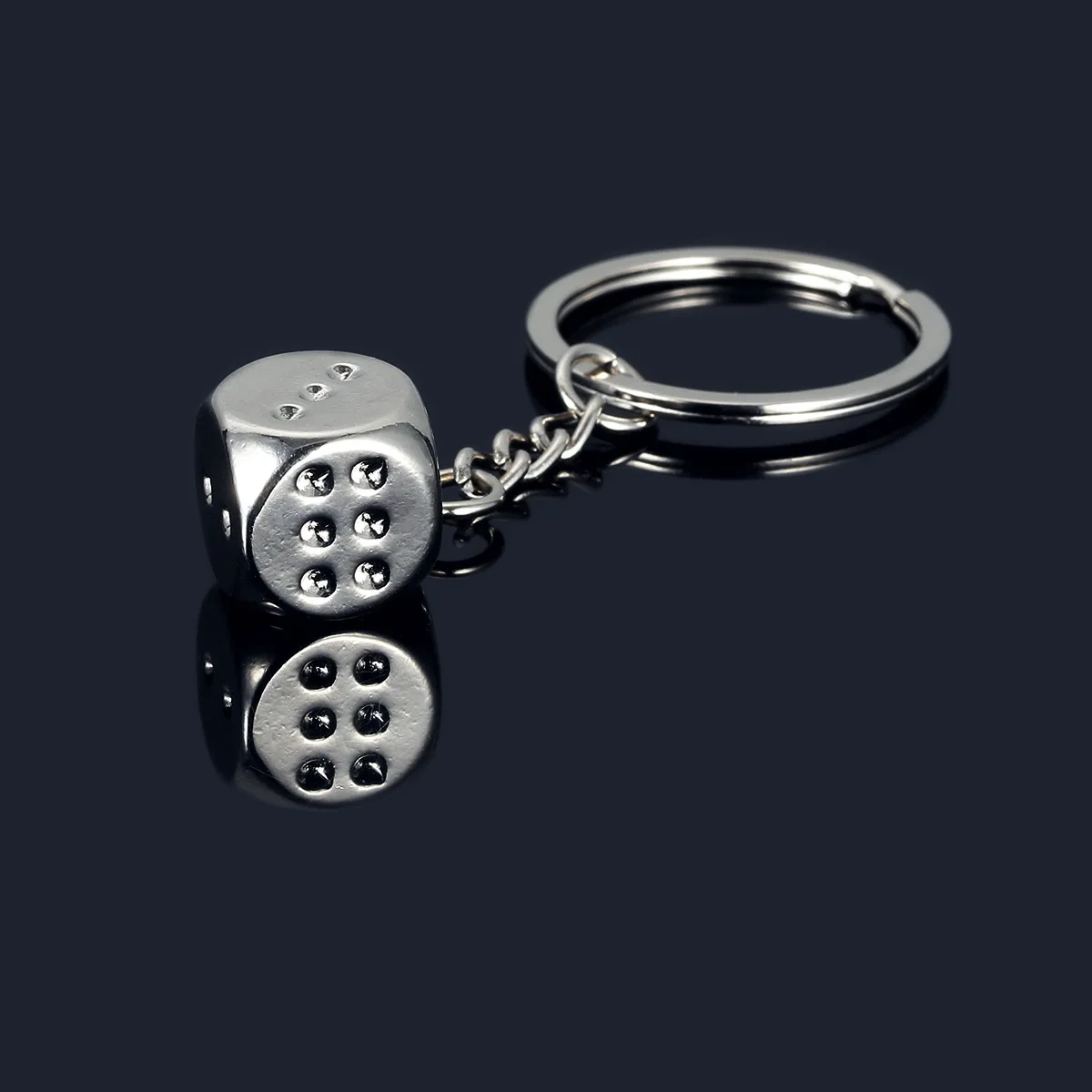 Creative Gift Dice Shape Metal Keychain Buy Metal Keychain,Dice Shape