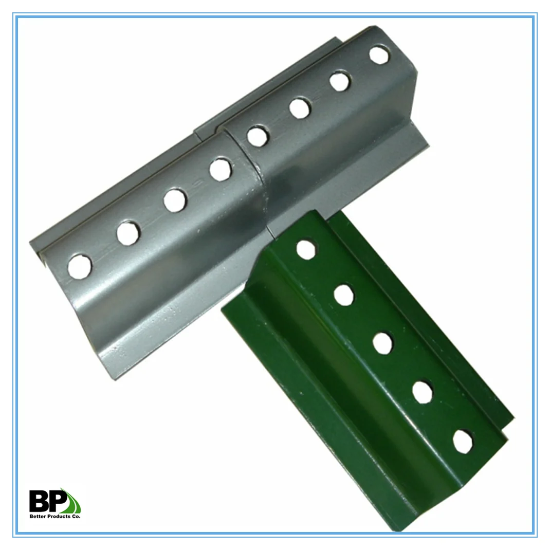 Green Powder Coated fence posts | Steel U channel | U tubes for Orchards