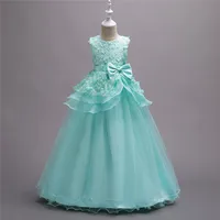

Long Gown girl princess party dress for kids Long Gown Flower Girl Dress Children pageant dresses