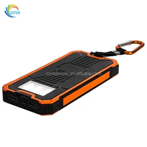 20000mAh Solar Power Bank LED Light