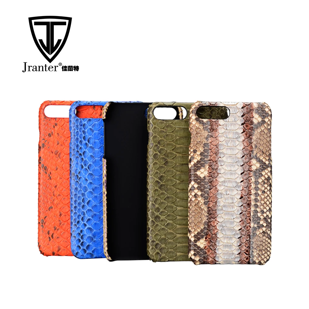 Luxury Clear Python Snakeskin Leather Phone Case, Fashionable Phone Accessories Mobile Case Wholesale