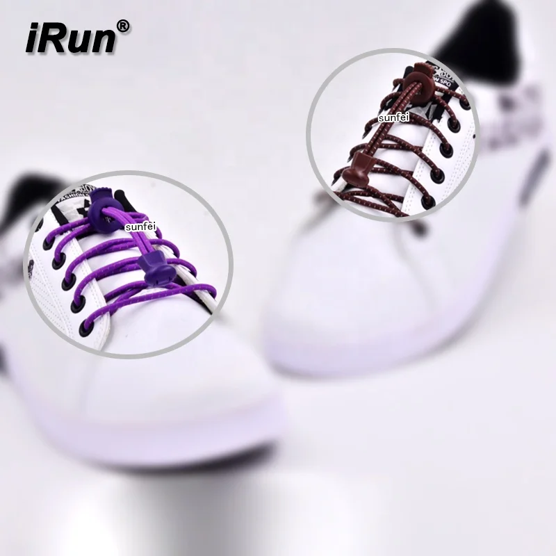 

iRun No Tie Shoelaces Kids Lock Laces Stretch Lazy Laces Lock for running, kids school athletics, Amazon Supplier Accept Custom