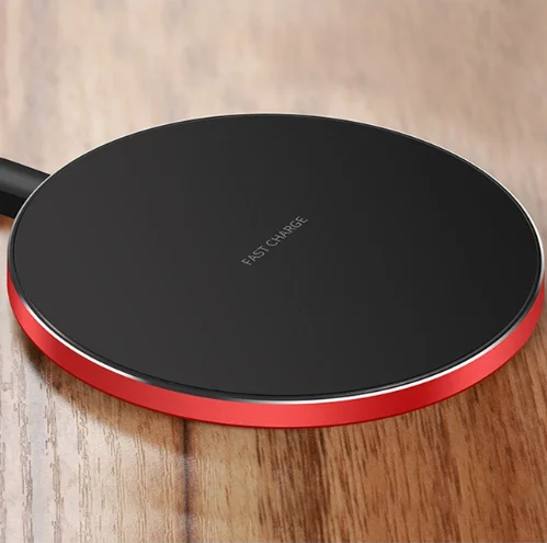 

2019 Hot Selling Qi Wireless Charger Pad 10W 7.5W Fast Wireless Charging For Smart Phone Free Shipping's Items, Black;gold;red;white