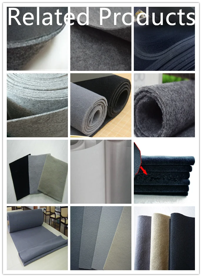 Car Trunk Non Woven Fabric Auto Upholstery Material Nonwoven Carpeting