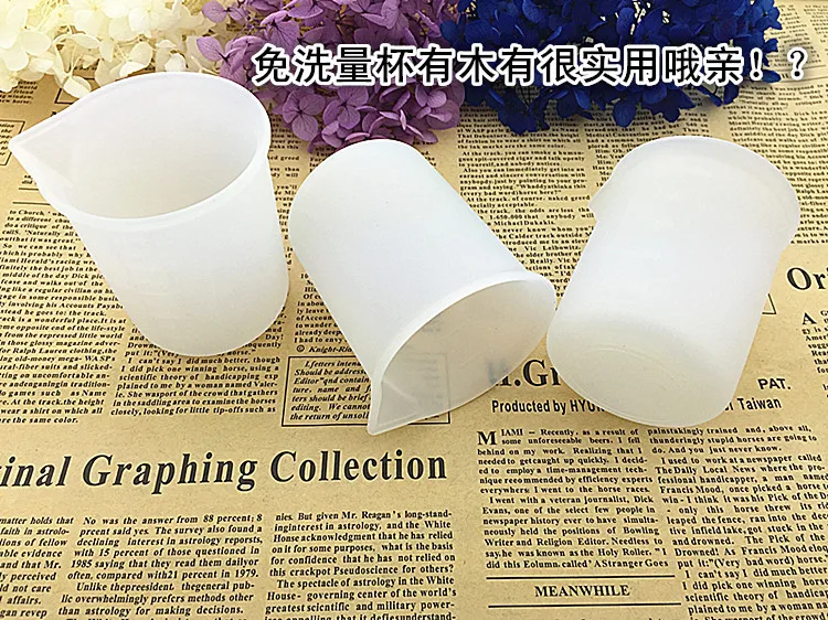 
Handmade Craft tools 100ml silicone measuring cup for epoxy resin 