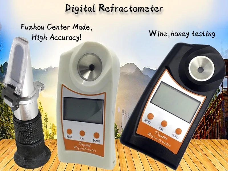 New Design Most Popular Honey Testing Equipments Refractometer With Atc