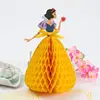 Handmade Princess Honeycomb Paper Crafts Valentine Day Pop Up 3D Valentines Card