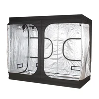 

Hortiking Hydroponic Growing Systems Mylar 600D Indoor Grow Tent 120 x 240 x 200 cm