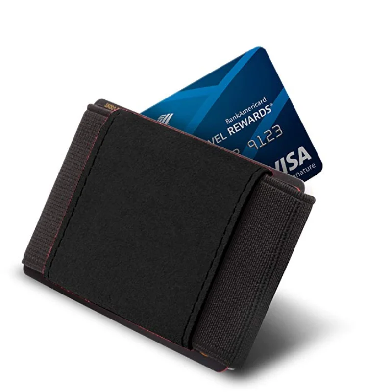 

Minimalist Elastic Front Pocket Credit Card Holder Wallet Slim Wallet