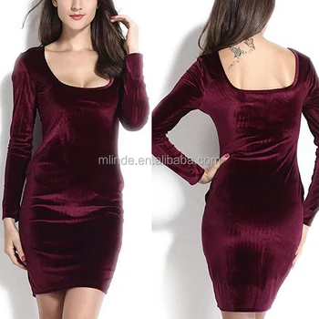 wine velvet midi dress