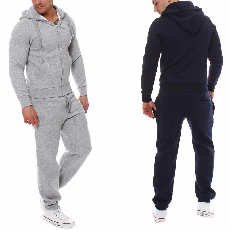 hot selling solid mens jogging suits wholesale custom track suit for men