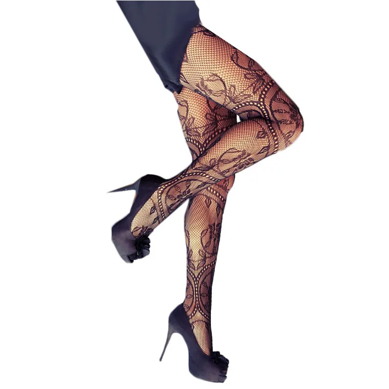 

Sexy Charming Floral Pattern Fishnet Pantyhose