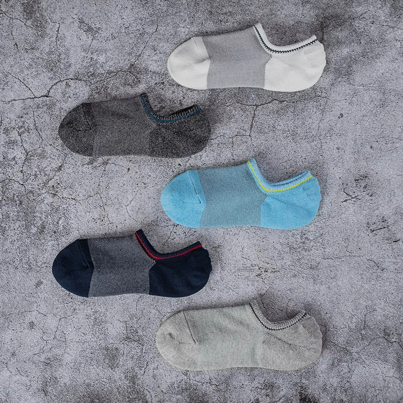 Mesh Net Breathable And Sweat-Absorbing Invisible Socks Silicon Non-Slip No Show Sock