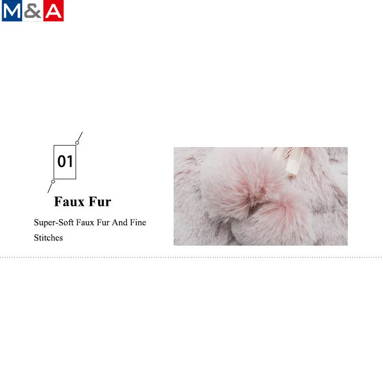 
Popular new producing luxury faux fur plush hot water bottle and cover 