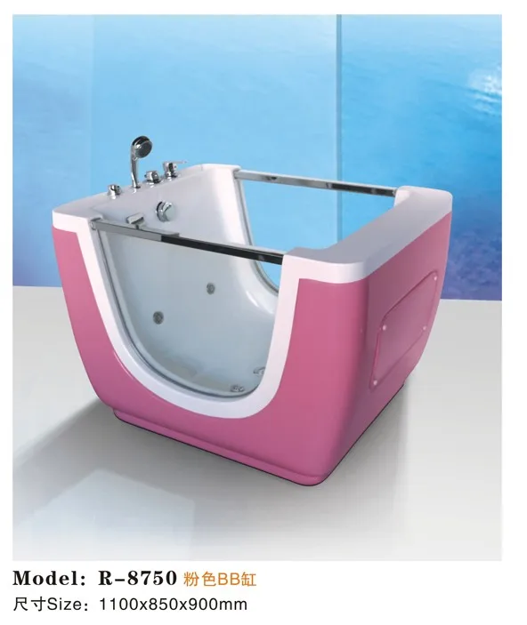 High Quality Glass Acrylic Massage Function Small Pool Baby Spa Bathtub