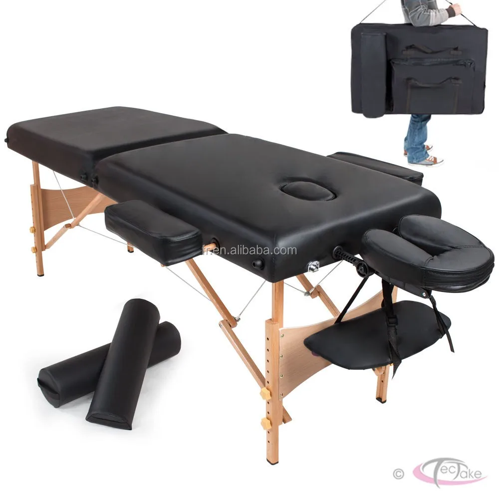 professional-folding-massage-bed-with-carrying-case-wooden-spa-portable