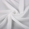 Ready goods woven white plain chiffon fabric price per meter for dress