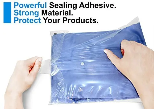 GPI 1.5 mil Polybags With Permanent Adhesive Strip & Suffocation Warning For Packaging T Shirts & Clothing CLEAR SELF SEAL POLY BAGS Perfect for Shipping Supplies With FBA PACK of 200 10 x 15 