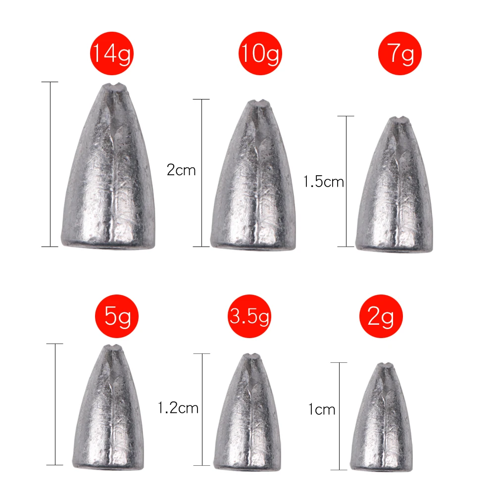 2019 new model accessories set tacklelead sinkers  3.5/5/7/10/14g fishing sinkers lead weight.jpg