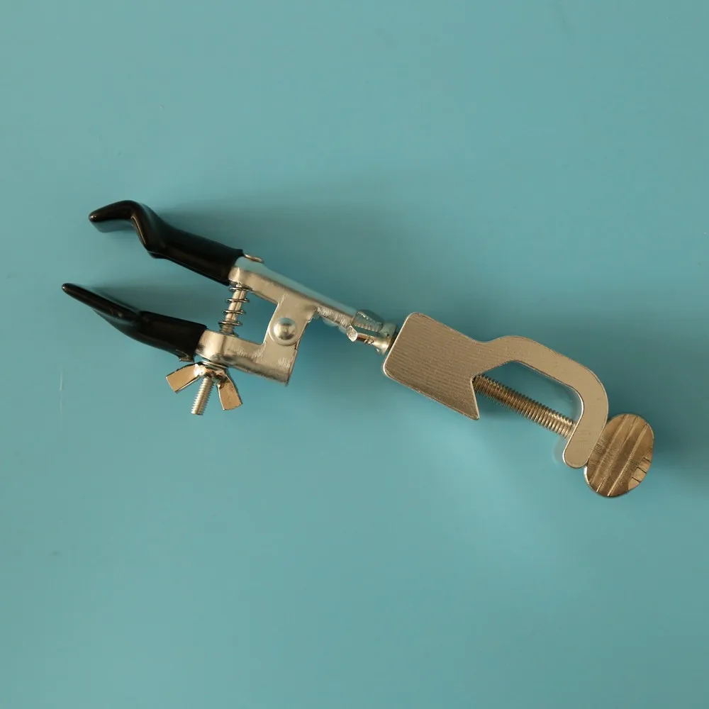 Haiju Lab Round Jaw Burette Clamp Aluminum Burette Test Tube Clamp Pvc
