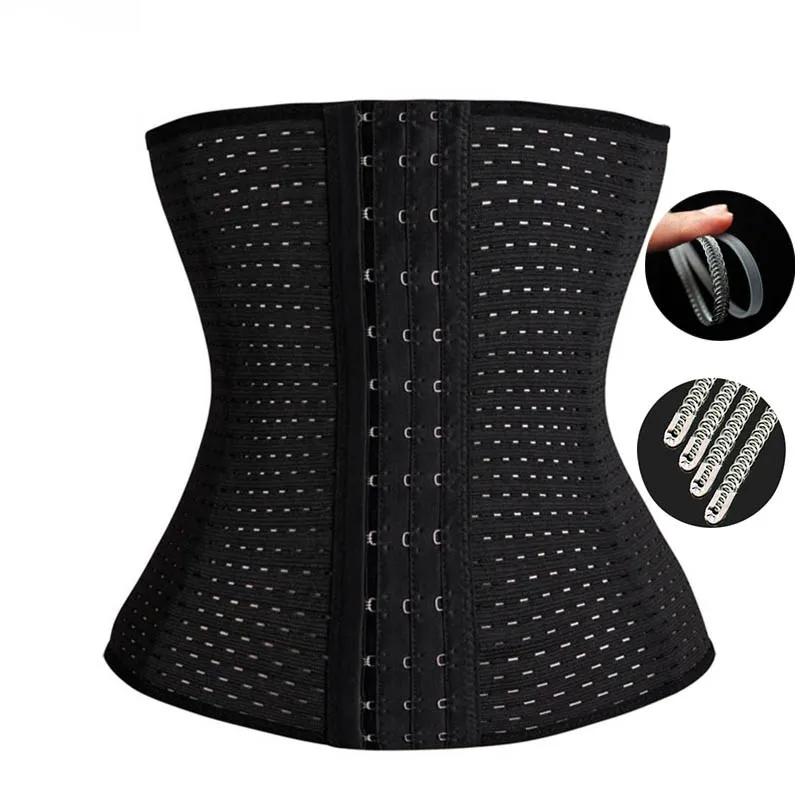 YIBISH Breathable Mesh Waist Trainer Body Shaper Corset Belly Shapewear#SY-0036