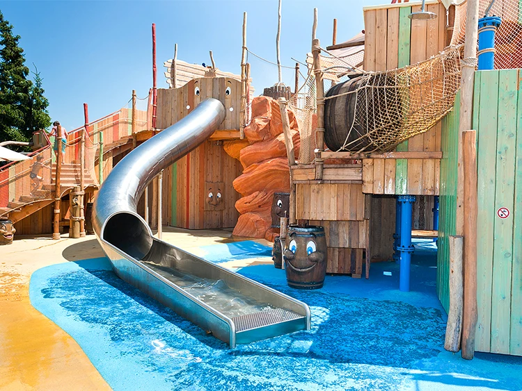 Children Large Kids Gym Outdoor Slide Playground Equipment,Stainless Steel Swimming Pool Slide