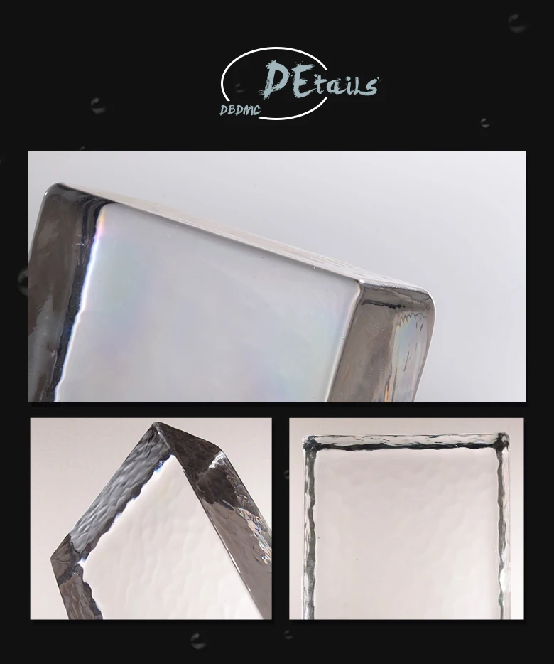 50mm Thickness High Performance Glass Brick Fused Glass Block For