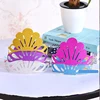 Mermaid Theme Party Hats Glitter Gold Shell Hat for Kid Birthday Party Decoration